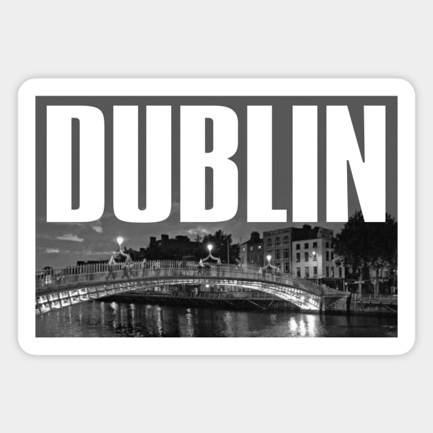 Dublin Cityscape Magnet by PLAYDIGITAL2020